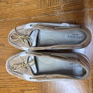 Sperry Top Sider Angel Fish Tan STS81754 Women’s Size 10M Leather Boat Shoe